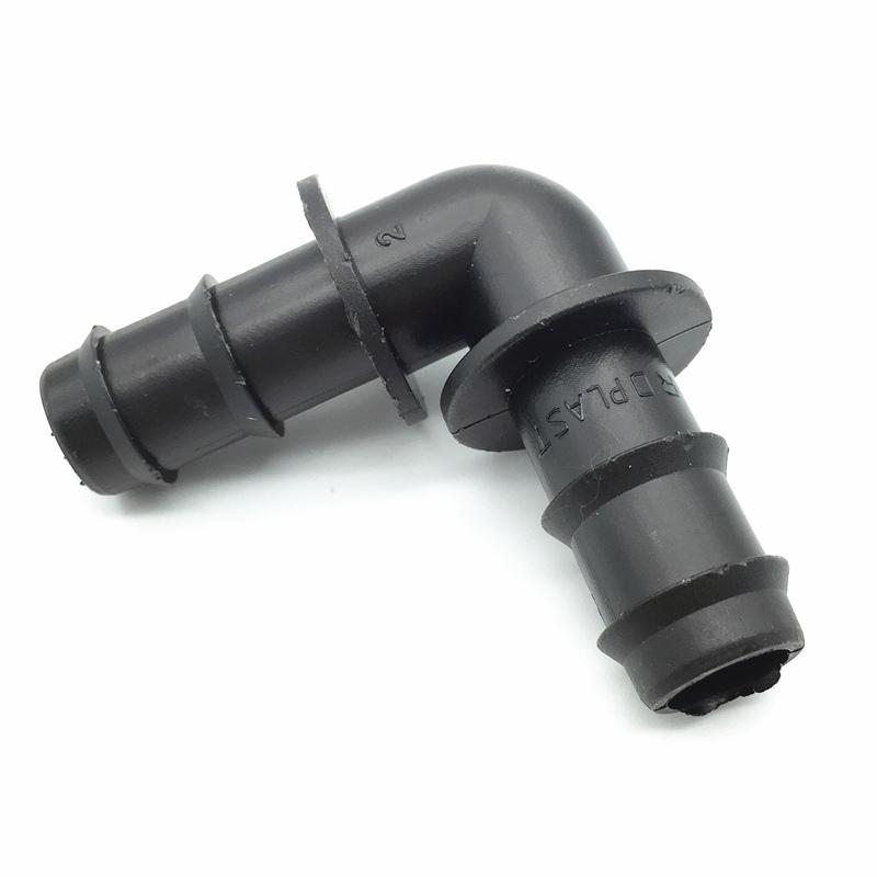 10pcs black 12 mm hose connector barb interfaces irrigation tool industrial equipment, pipes 90-degree steering components