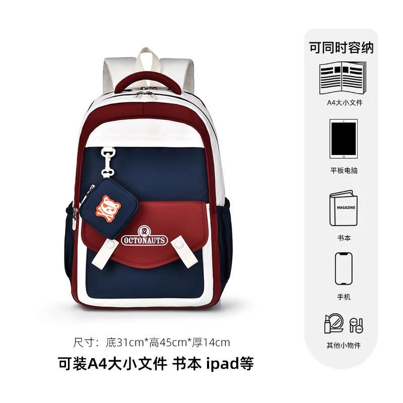 Schoolbag is a schoolbag suitable for junior high school students. Women's 1011 new high-value backpack for high school students. Campus backpack