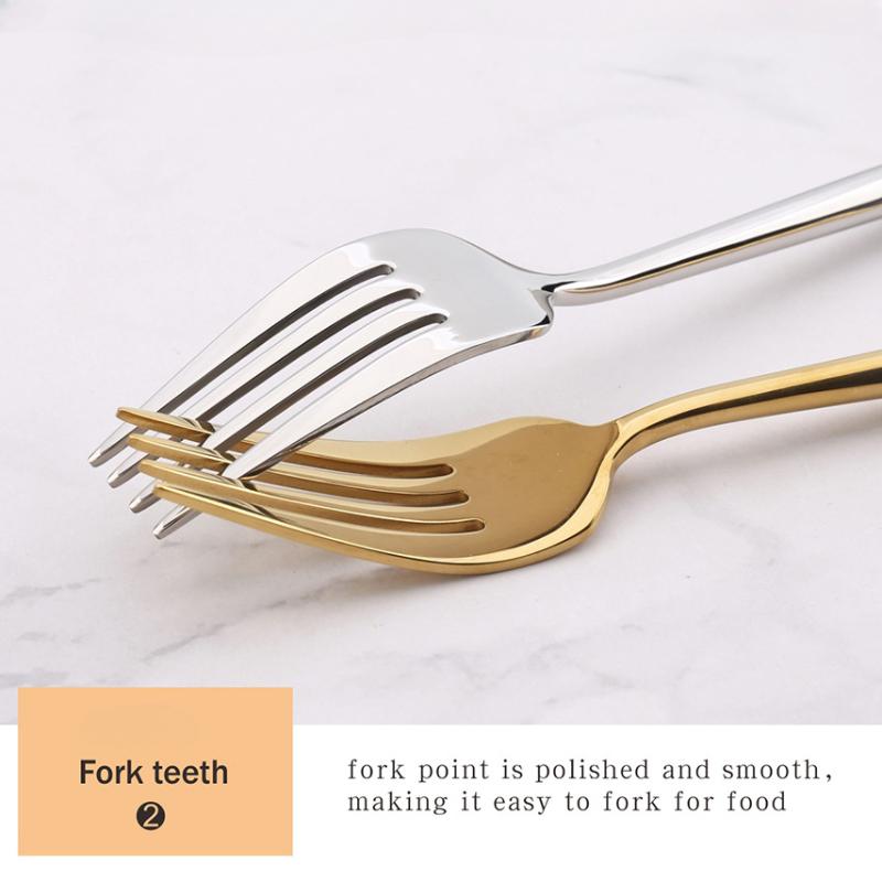 HANYANG 304 cuillères, fourchettes et baguettes en acier inoxydable miroir Portugal couteaux et fourchettes plaqués or argent brillant vaisselle occidentale d'hôtel