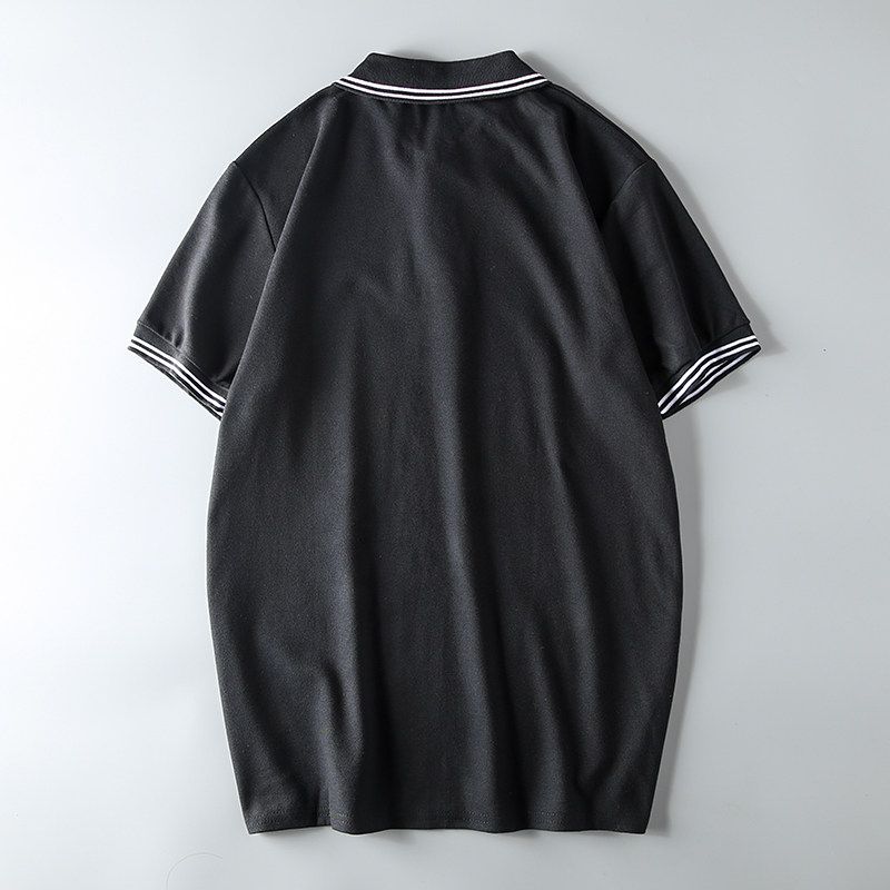 Trade Overplus Order Men's Cut the Tag Off Cattle Goods Fitness Coach Polo Shirt Tide Brand Fashion Short Sleeve Export Original Single Sports T-shirt