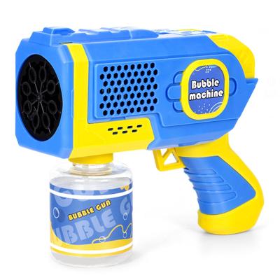 AOMEVOLEO Soap Bubbles Electric Bazooka Automatic Bubble Gun Leak Prevention with LED Light 's Toy Outdoor Play Picnic Camping Wedding (Blue)