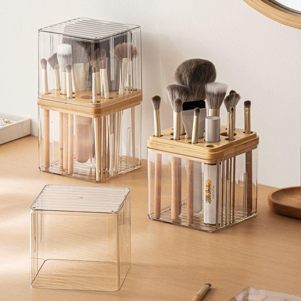 Dust-proof Makeup Brush Holder Large Capacity Lipstick Storage Bucket  Bedroom Decoration