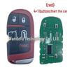 M3N40821302 Key Fob for Jeep, RAM, Chrysler, Dodge, SRT Hellcat - ID46 Chip, 433MHz Frequency