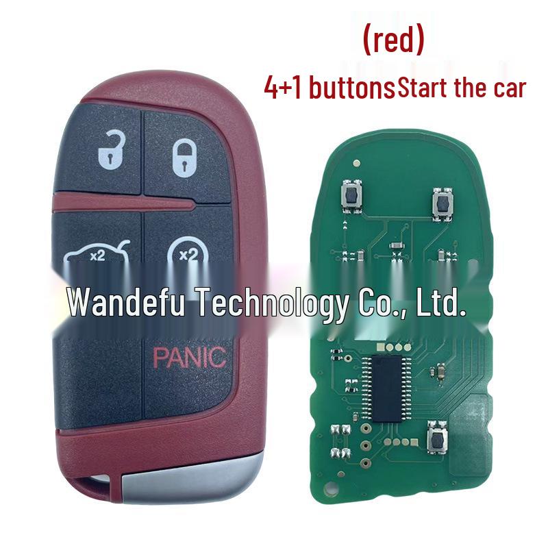 M3N40821302 Key Fob for Jeep, RAM, Chrysler, Dodge, SRT Hellcat - ID46 Chip, 433MHz Frequency
