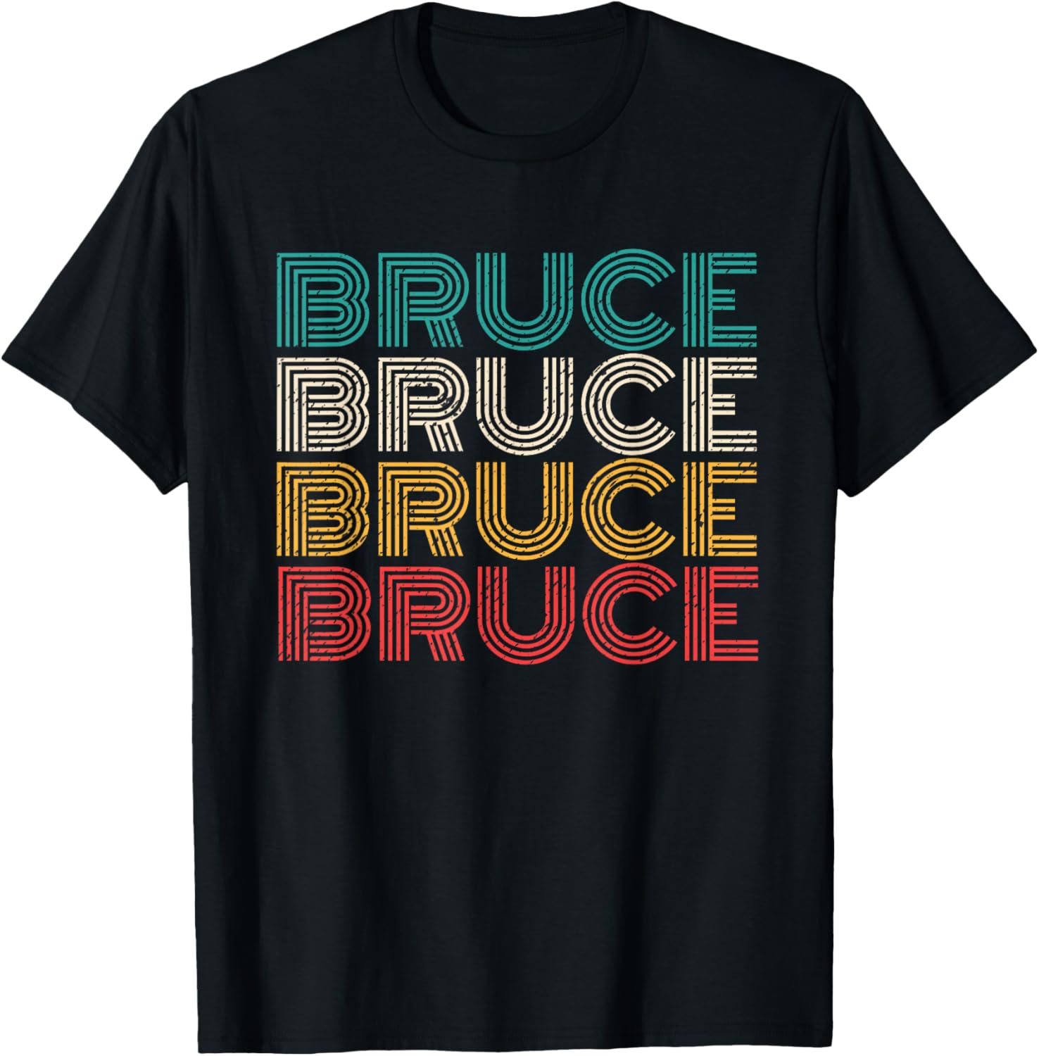 

Retro Bruce Vintage Distressed Style T-Shirt 5XL різнокольоровий