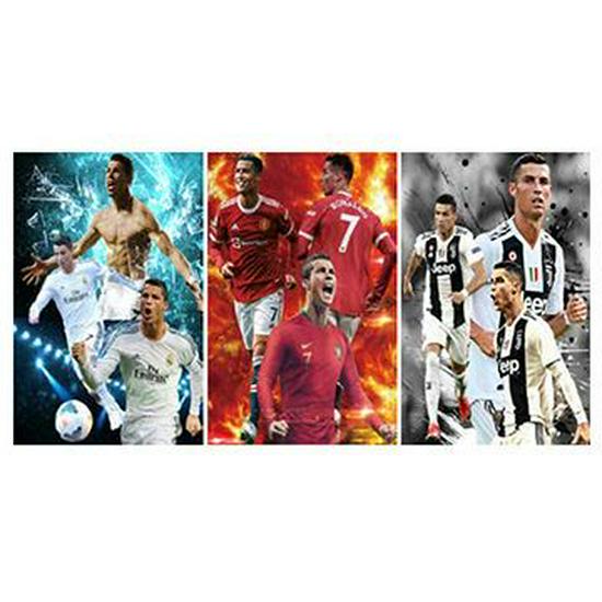 European & American 3D Stereo Sports Poster: Gradient Naked Eye Lenticular Art