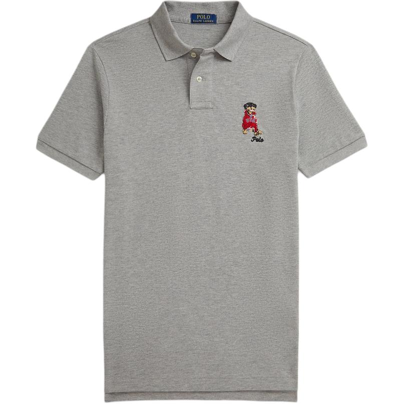 

Polo Ralph Lauren Приталенная хлопковая футболка-поло с коротким рукавом с принтом собаки Мужские топы MNPOKNI1N823703-020 S