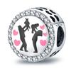 Copper Boys And Girls Lovers Pendants Charm For Genuine Bracelets Charms Bead Necklaces DoItYourself Female Jewellery