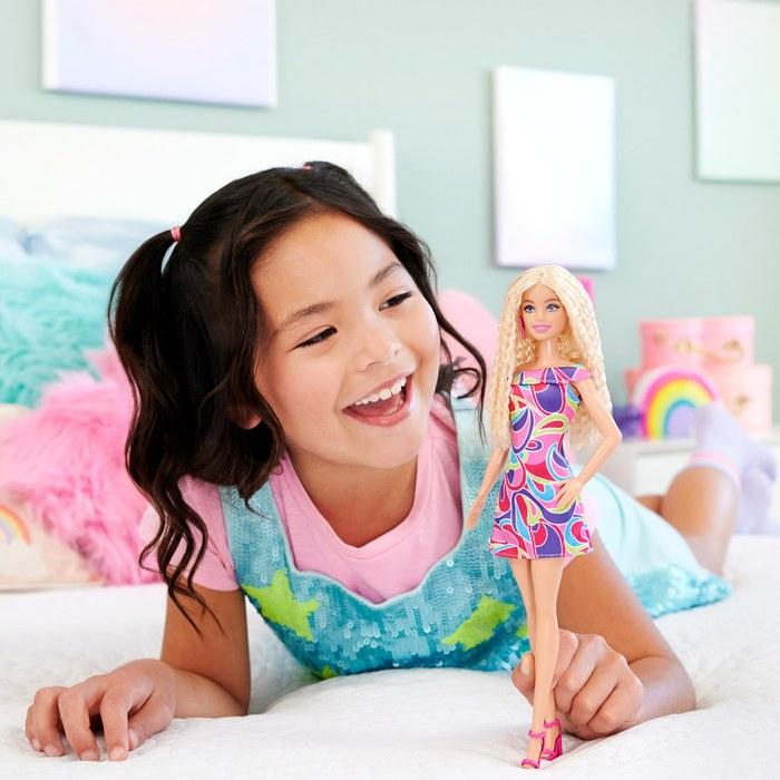 Barbie Fashionista Marble Dress Doll - Pink HRH20 (11.7323 inches)