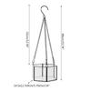 Modern Hanging Glass Terrarium Geometric Hexagon Shaped Succulent Air Plant Holder Container Wall Planter Flower Pot X3UC