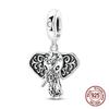 Copper Retro Pattern Elephant Charms Animals Pendants Fits Genuine Charms Bracelets Women DoItYourself Jewellery Gifts