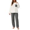Women's Coral Fleece Jacquard Pajama Set - Thick Velvet, Warm Casual Loungewear for Couples, Autumn/Winter 