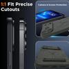 UYUXIO Magnetic Mobile Phone Case with Kickstand for iPhone 17 15 16 14 Pro Max Plus 13 12 11 Stand Cover Cases with Holder