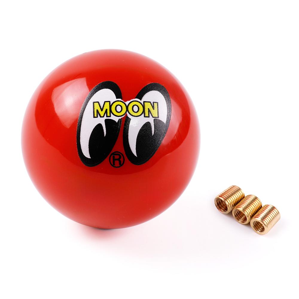 MOONEYES Round Ball Style Car Gear Shift Knob Stick Shifter Lever Head MOON Red