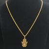 2026 Fashion Hamsa Hand Stainless Steel Chain Necklace for Men Gold Color Necklaces Pendants Jewerly colgante hombre N932S02