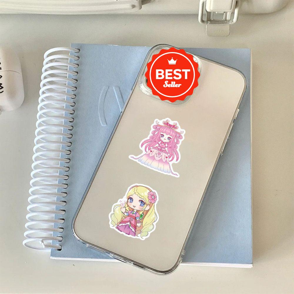 52 PCS Stickers Fairy Dream Leaf Lori Characters Including Princess Aizhen Suitable for Peripheral Decorations of Hand Accounts  Waterproof Stickers.