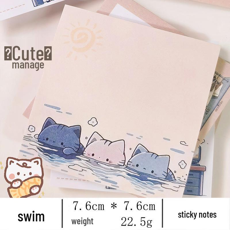 

Оригинальные милые липкие заметки в японском стиле с дизайном мультяшной девочки и сердечка