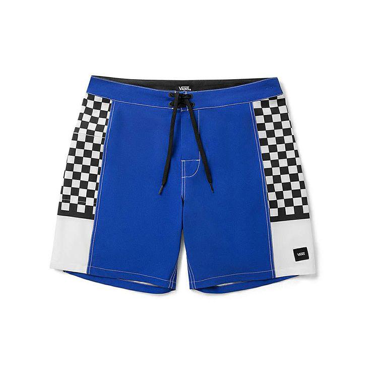 

Vans Side Panel Checkerboard Athletic Beach Shorts Men shorts Dark-Blue VN0A54EHPW8 40