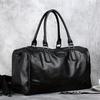 1pc Men's Travel Business Casual Pu Leather Bag, Large Capacity Shoulder Handbag
