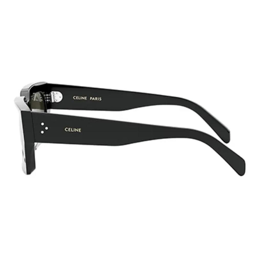 Celine Occhiali da Sole Rettangolari Specchiati con Logo Occhiali da Sole Uomo Nero CL40280U01A