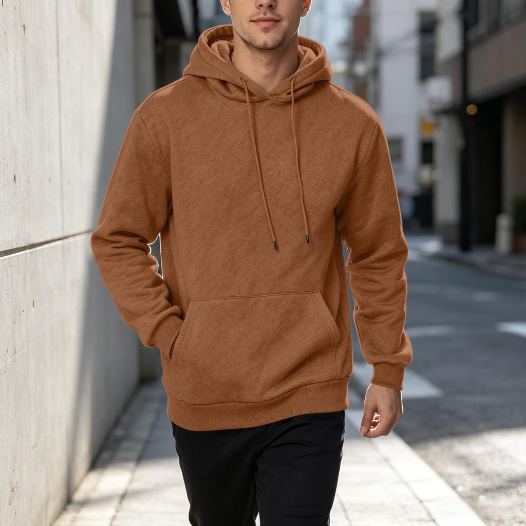 Men's Casual Loose Fit Hoodie Sweatshirt for Fall Winter Daily Wear
