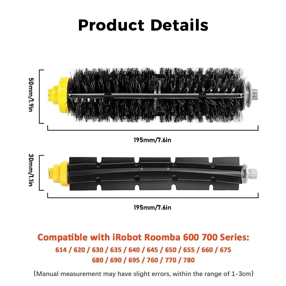 Main Roller Brush For iRobot Roomba 600 700 Series 601 620 630 650 655 660 585 595 680 760 770 780 790 Robot Vacuum Cleaner Part
