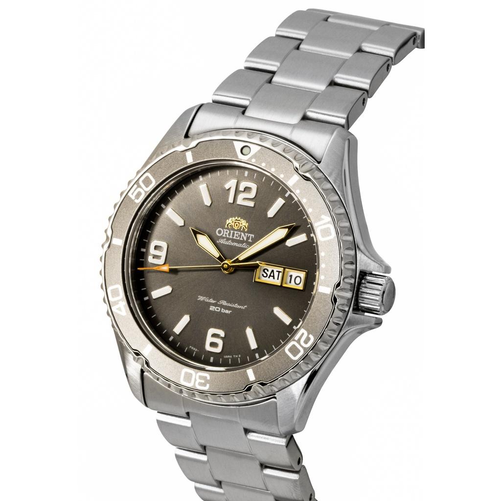 Orient Mako Edelstahl Grau Zifferblatt Automatik Taucheruhr RA-AA0819N09C 200M Herrenuhr