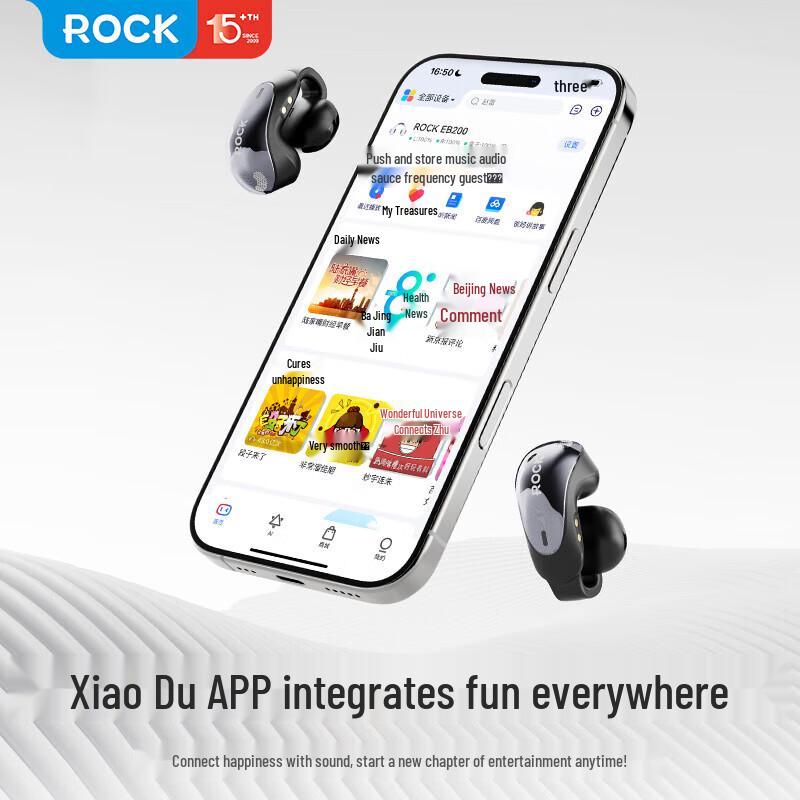 ROCK Clip-On True Wireless Bluetooth Earbuds