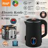 European Standard 2L Electric Kettle, Household Striped Design, Electric Kettle with Heat Retention, Water Boiler