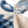 Toamnă și iarnă Tie-dye Zăpadă Munte Brand Trendy Pulover cu gât rotund Pulover bărbătesc pentru bărbați Pulover cu mânecă lungă de colegiu pentru bărbați