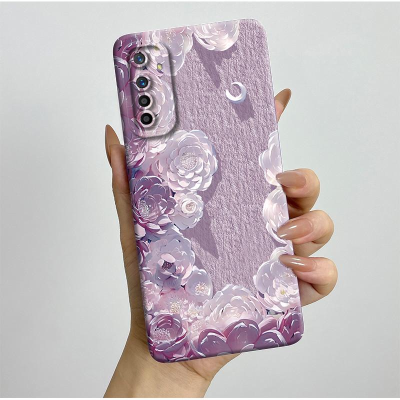 For Realme X2 XT Case RMX1921 RMX1991 RMX1993 Pretty Flowers Silicone Soft TPU Shockproof Phone Cover For OPPO K5 Coque Fundas