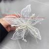 Fashion Handmade White Floral Edge Clip Bridal Wedding Accessory Hairpin