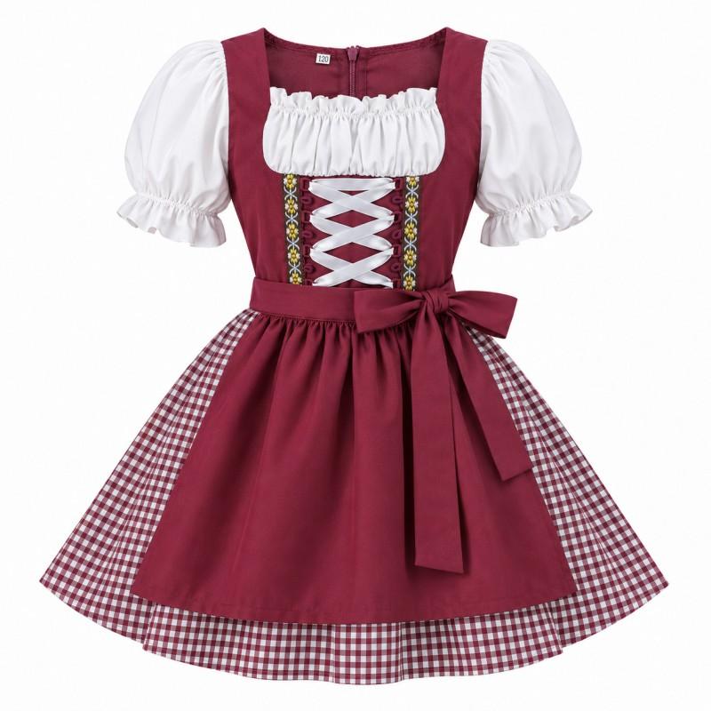 Meiteņu Oktoberfest Dirndl kleita Hallowīna Bavārijas