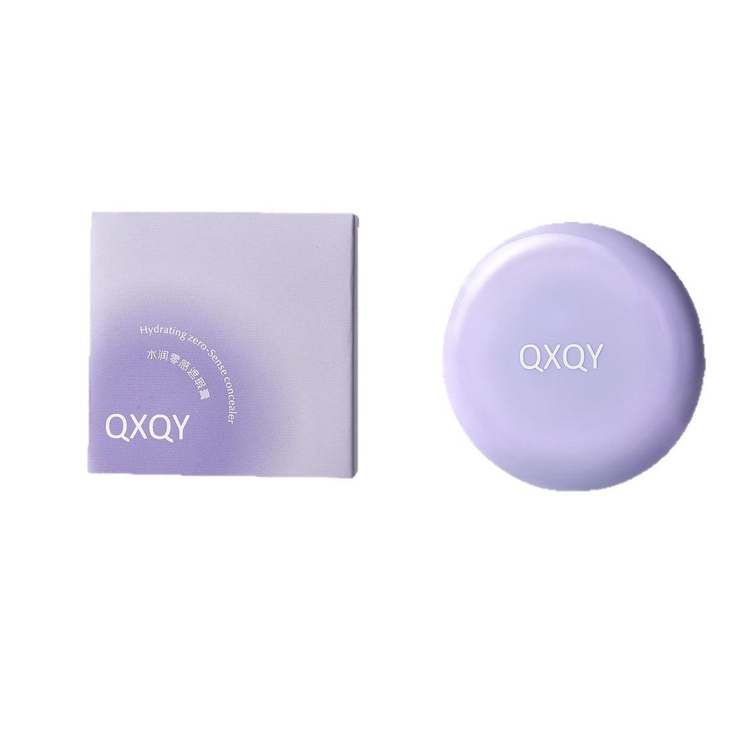 QXQY Three-Color Concealer: Covers Dark Circles, Acne Scars, Tear Troughs; Blendable, Natural Finish, Long-Lasting Coverage