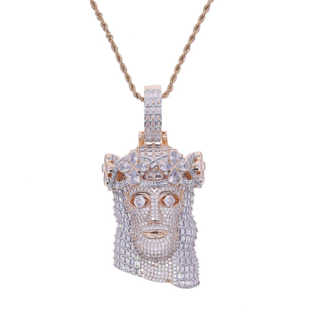 Wholesale Two Tone Brass Jesus Face