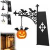 Gotischer Buchständer mit Hängelaterne, Halloween Kürbisdekor, Atmosphärische Lampe für die Bibliothek, Dekorative Souvenir für Lesebegeisterte