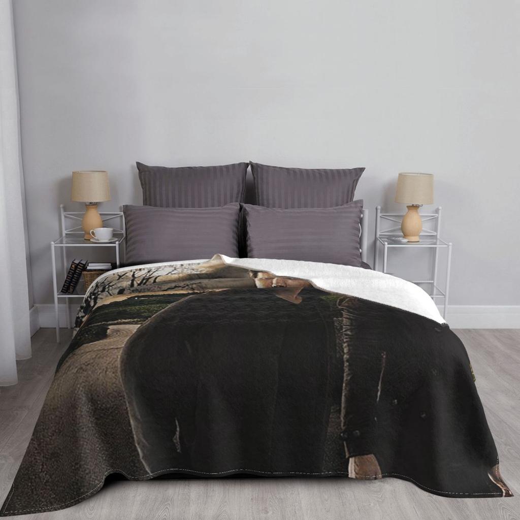 The Vampire Diaries Damon Salvatore Decke Weiche Warme Flanell Überwurfdecke Abdeckung für Bett Wohnzimmer Picknick Reise Zuhause Sofa