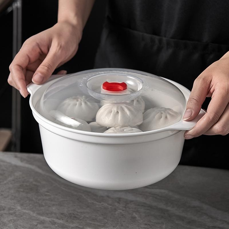 Microwave Oven Special Box Heated Soup Pot Rice Steamed Hot Steamed Buns With Lid Eco-friendly Food Grade Outdoor Tableware