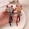 1PC Cat Shape Cartoon Hair Ties Fashion Hair Accessories Exquisite Jewelry Clothing Accessories Multicolor