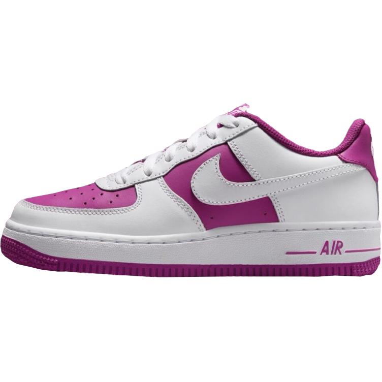 Nike Air Force 1 Low GS Hot Fuchsia Kids Sneakers Purple White HV0938-100