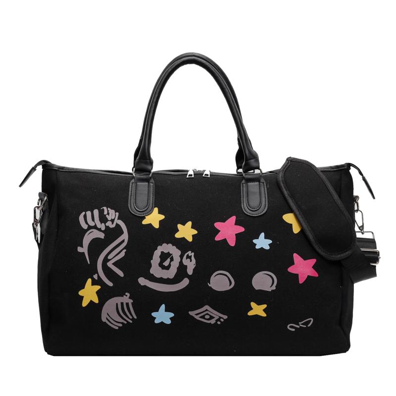 

Раздельная спортивная сумка для фитнеса для сухого и влажного использования, дорожная сумка для путешествий на короткие расстояния, женская сумка через плечо, портативная, большой емкости чёрный