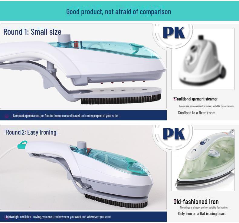 Tragbares Handdampfbügeleisen: Kompakte Faltenentfernung für Wohnheime und kleine Wohnungen