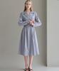 Lucida Melange Stripe Dress - Blue
