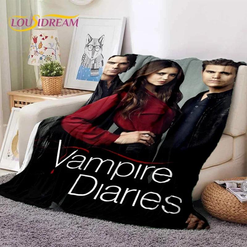 The Vampire Diaries Damon Salvatore Soft Flannel Blanket for Beds Bedroom Sofa Picnic,Throw Blanket for Outdoor Leisure Nap Gift