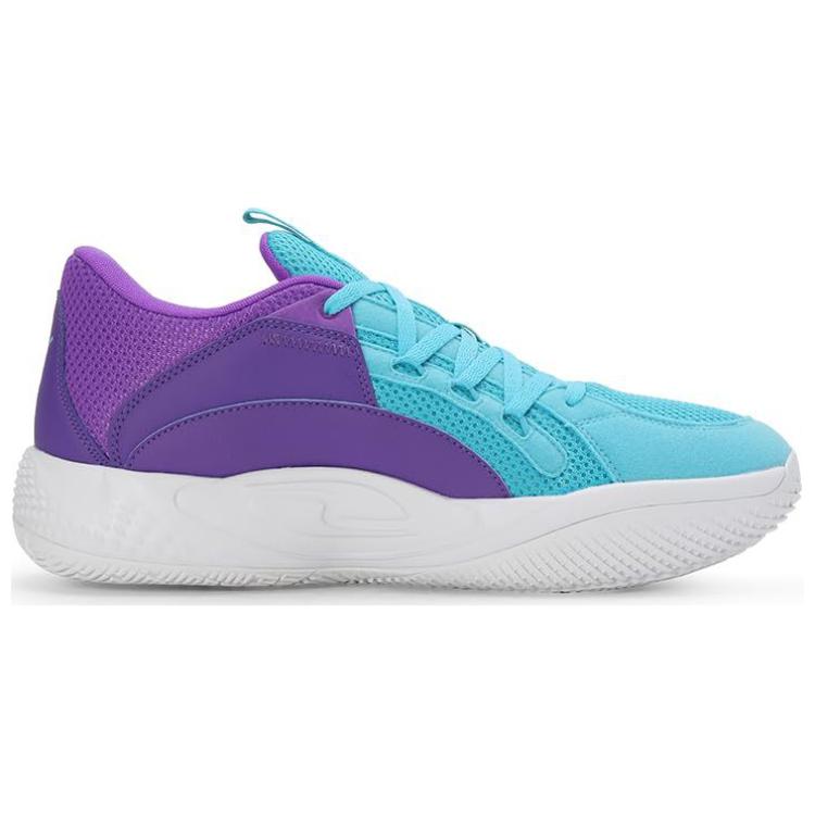 Puma Court Rider Chaos Bright Aqua Purple Glimmer Men Sneakers Blue White 379013-06
