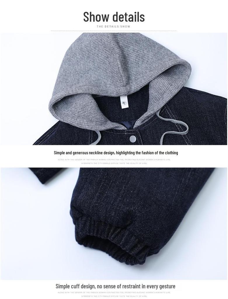 Mother's Spring & Autumn 2026 Hooded Jacket for Women - Stylish, Loose Fit for Middle-Aged & Elderly