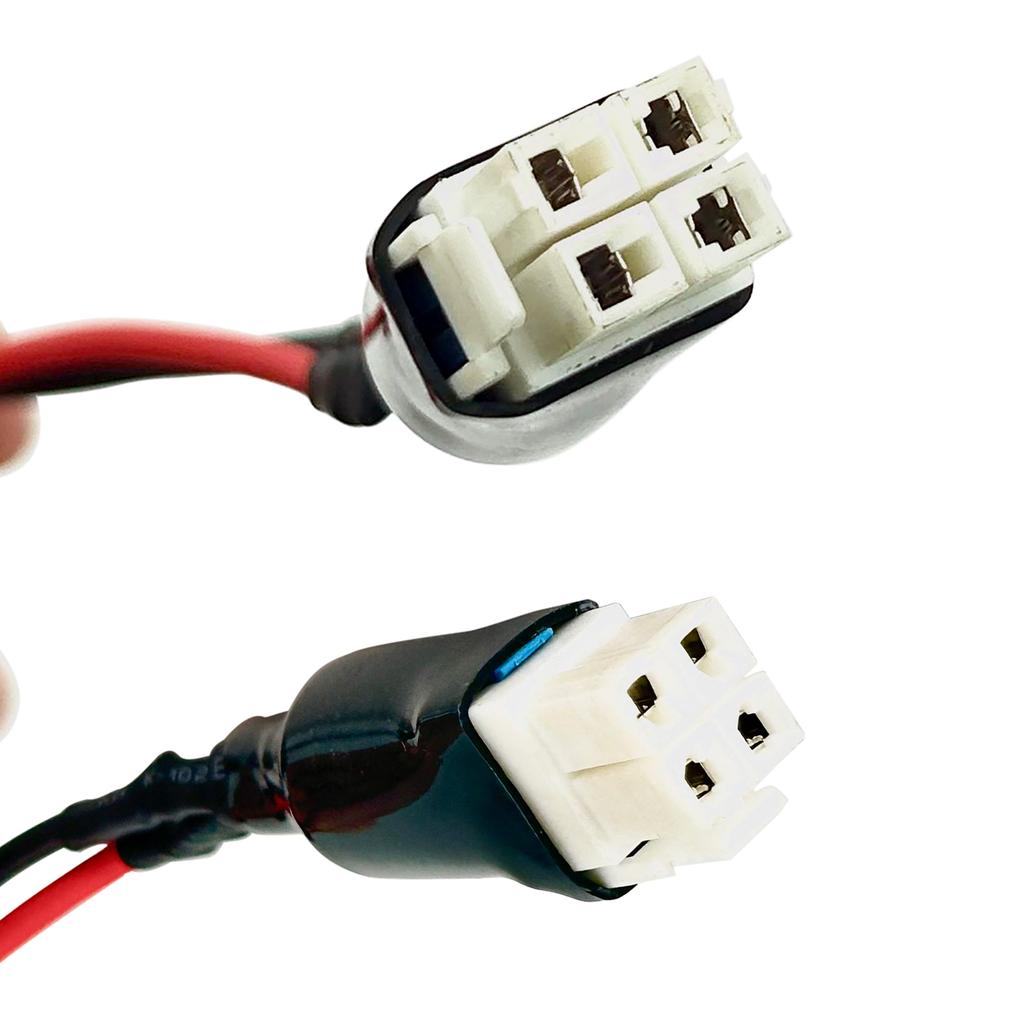 4 Pin 12AWG DC Power Cord Cable with 30A DC Power Cable for Yaesu Radio FT-450D FT-891 FT-991 FTDX-1200