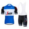 Men Women Cycling Jersey Set Short Sleeve Top Bib Shorts Breathable Outdoor Sportwear