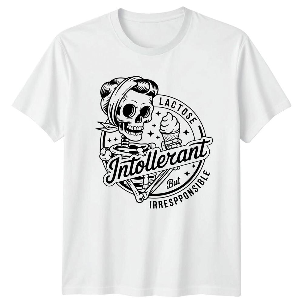 Lactose Intolerant But Irresponsible TShirt Dietary Humor Birthday Gift S