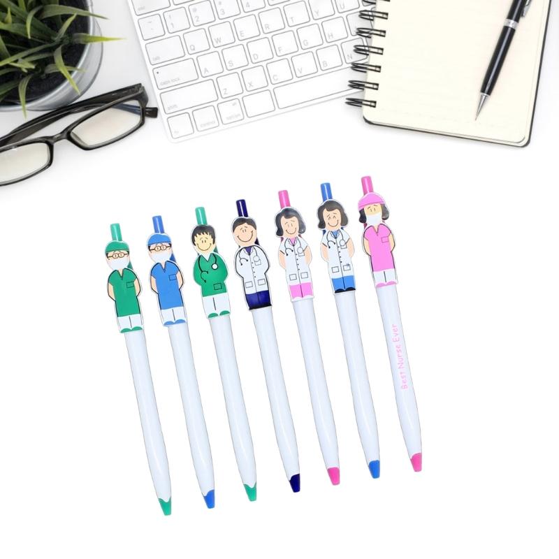 14 Stück Einziehbare Kugelschreiber Arzt Krankenschwester Kugelschreiber Büro Schreibstift Schreiben flüssig Bürobedarf für Krankenhaus